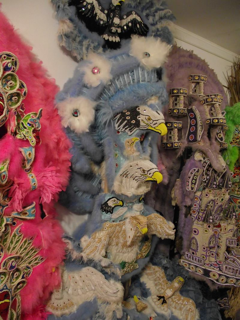 Mardi Gras costumes at The Backstreet Cultural Museum